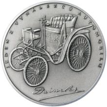 Gottlieb Daimler - 180. výročí narození stříbro patina