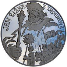 Jan Žižka z Trocnova - stříbro Proof