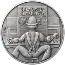 Jiří Šlitr - 90. výročí narození stříbro patina