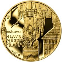 Královské hlavní město Praha - zlato 1 Oz Proof