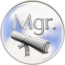 Mgr. - Titulární medaile stříbrná