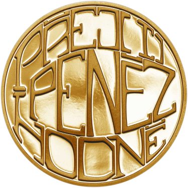 Náhled Averzní strany - PENÍZE – Ryzí přání II - velká zlatá medaile 1 Oz