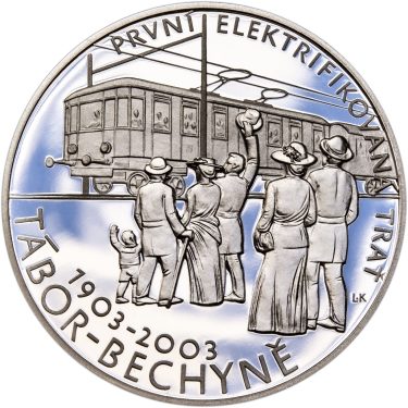 Náhled Averzní strany - 100. výročí první elektrifikované trati z Tábora do Bechyně