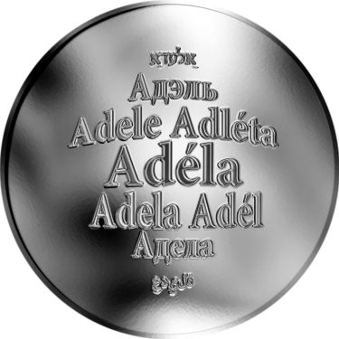 Náhled Averzní strany - Česká jména - Adéla - stříbrná medaile
