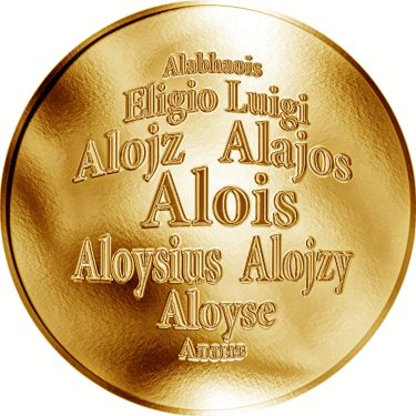 Náhled Averzní strany - Česká jména - Alois - zlatá medaile