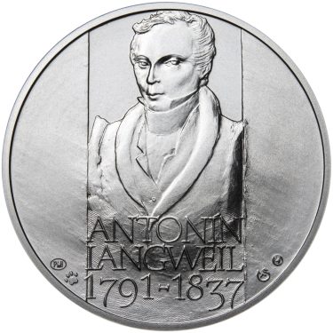 Náhled Averzní strany - Antonín Langweil - 175. výročí úmrtí Ag b.k.