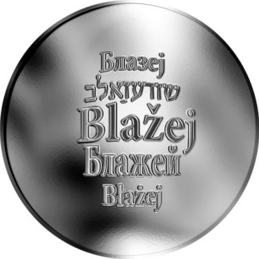 Náhled Averzní strany - Česká jména - Blažej - stříbrná medaile