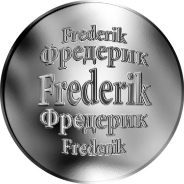 Náhled Averzní strany - Slovenská jména - Frederik - stříbrná medaile