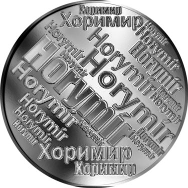 Náhled Averzní strany - Česká jména - Horymír - velká stříbrná medaile 1 Oz