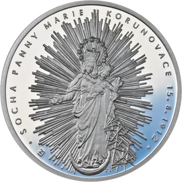 Náhled Averzní strany - 100. výročí od korunovace sochy Panny Marie na Svatém Hostýně Ag proof