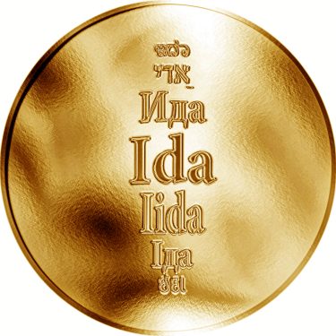 Náhled Averzní strany - Česká jména - Ida - zlatá medaile