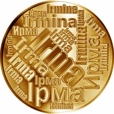 Náhled Averzní strany - Česká jména - Irma - velká zlatá medaile 1 Oz