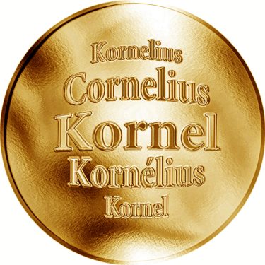 Náhled Averzní strany - Slovenská jména - Kornel - zlatá medaile