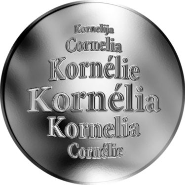 Náhled Averzní strany - Slovenská jména - Kornélia - stříbrná medaile