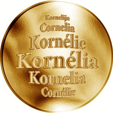 Náhled Averzní strany - Slovenská jména - Kornélia - zlatá medaile