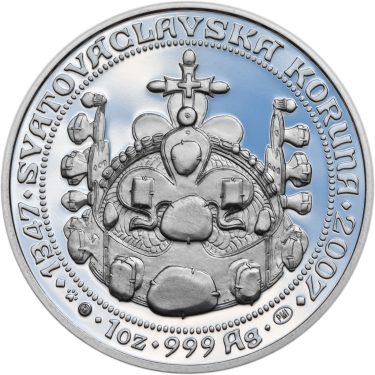 Náhled Averzní strany - 660 let od Korunovace Karla IV. českým králem - Ag Proof
