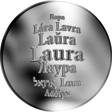 Náhled Averzní strany - Česká jména - Laura - stříbrná medaile