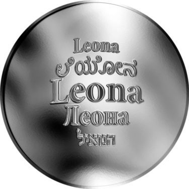Náhled Averzní strany - Česká jména - Leona - stříbrná medaile