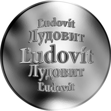 Náhled Averzní strany - Slovenská jména - Ľudovít - stříbrná medaile