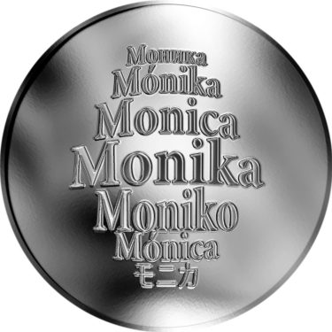 Náhled Averzní strany - Česká jména - Monika - stříbrná medaile