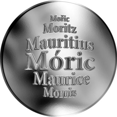 Náhled Averzní strany - Slovenská jména - Móric - velká stříbrná medaile 1 Oz