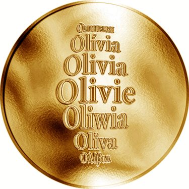 Náhled Averzní strany - Česká jména - Olivie - zlatá medaile