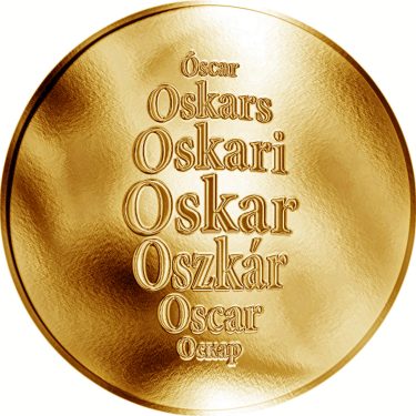 Náhled Averzní strany - Česká jména - Oskar - zlatá medaile