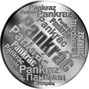 Náhled Averzní strany - Česká jména - Pankrác - velká stříbrná medaile 1 Oz