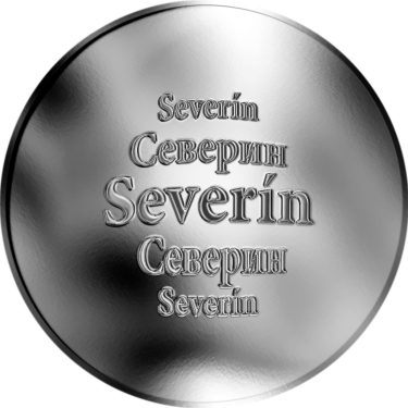 Náhled Averzní strany - Slovenská jména - Severín - velká stříbrná medaile 1 Oz