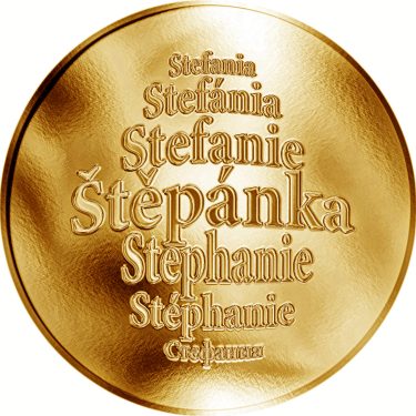 Náhled Averzní strany - Česká jména - Štěpánka - zlatá medaile