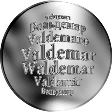 Náhled Averzní strany - Česká jména - Valdemar - stříbrná medaile