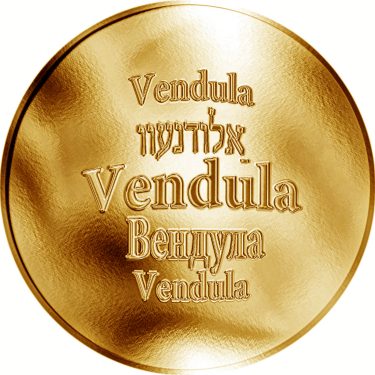 Náhled Averzní strany - Česká jména - Vendula - zlatá medaile