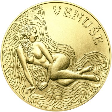 Náhled Averzní strany - Venuše 25 mm zlato b.k.