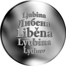Náhled Reverzní strany - Česká jména - Liběna - stříbrná medaile